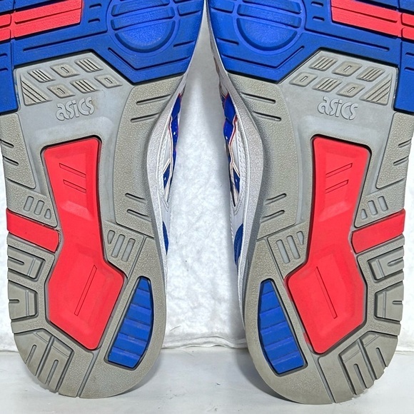 ASICS Mens EX89 White/Blue Leather Basketball/Training Sneakers Shoes SZ US 8.5 - Picture 10 of 11